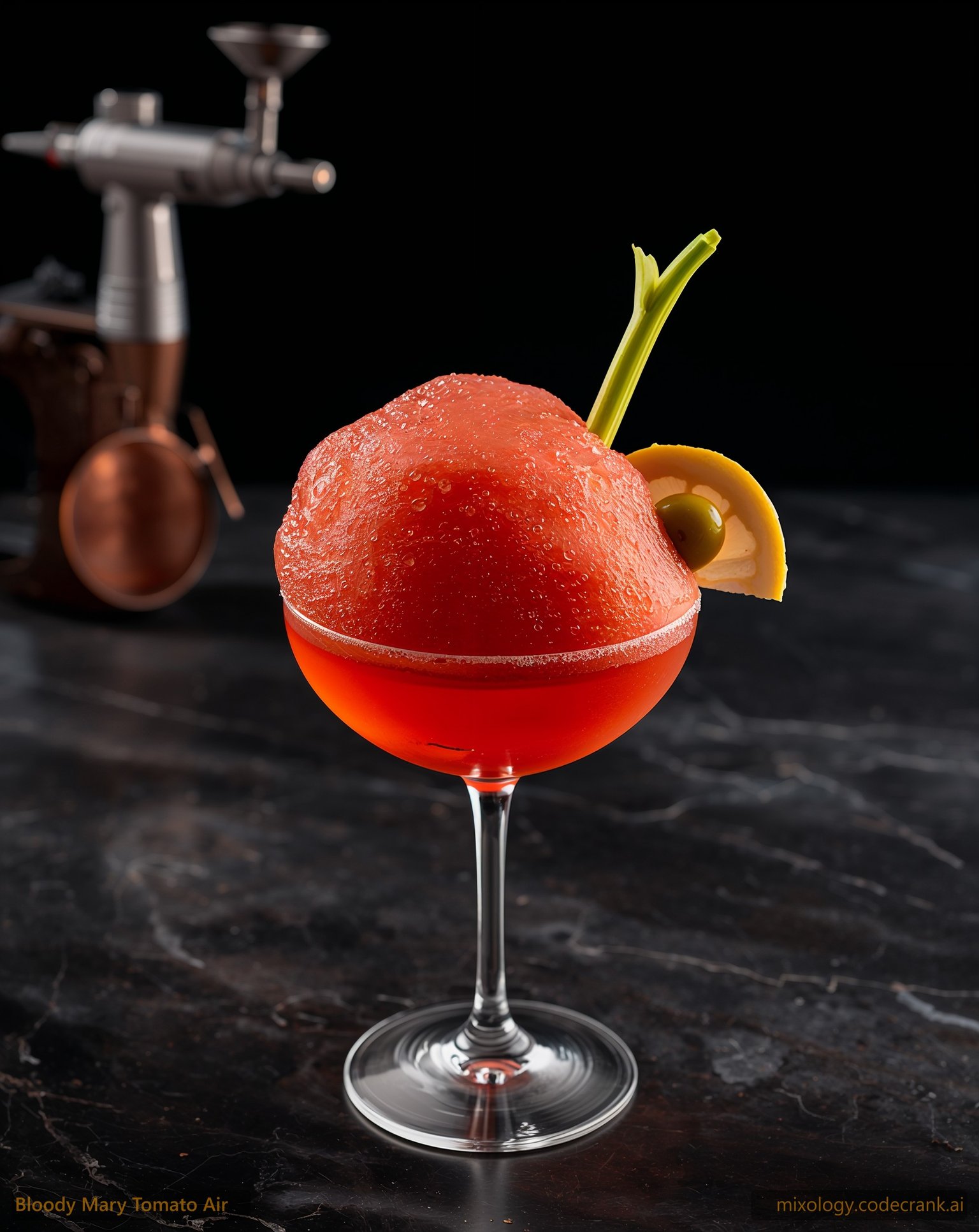 Bloody Mary Tomato Air cocktail recipe