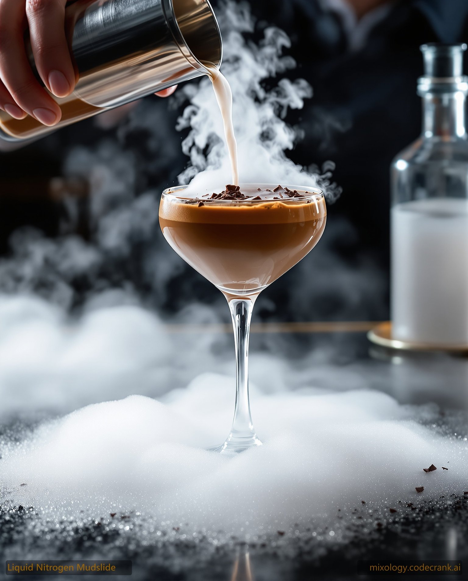 Liquid Nitrogen Mudslide cocktail recipe