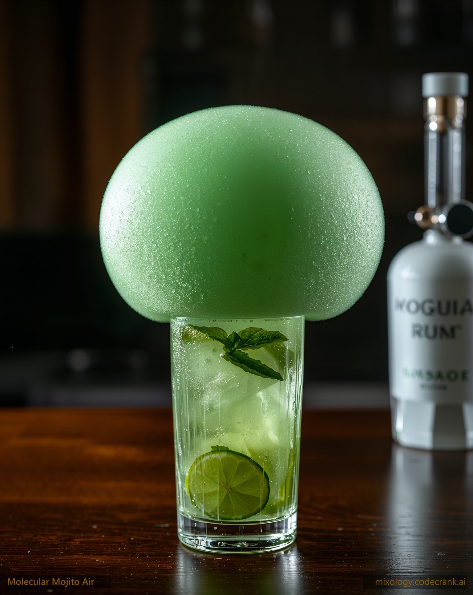 Molecular Mojito Air cocktail recipe
