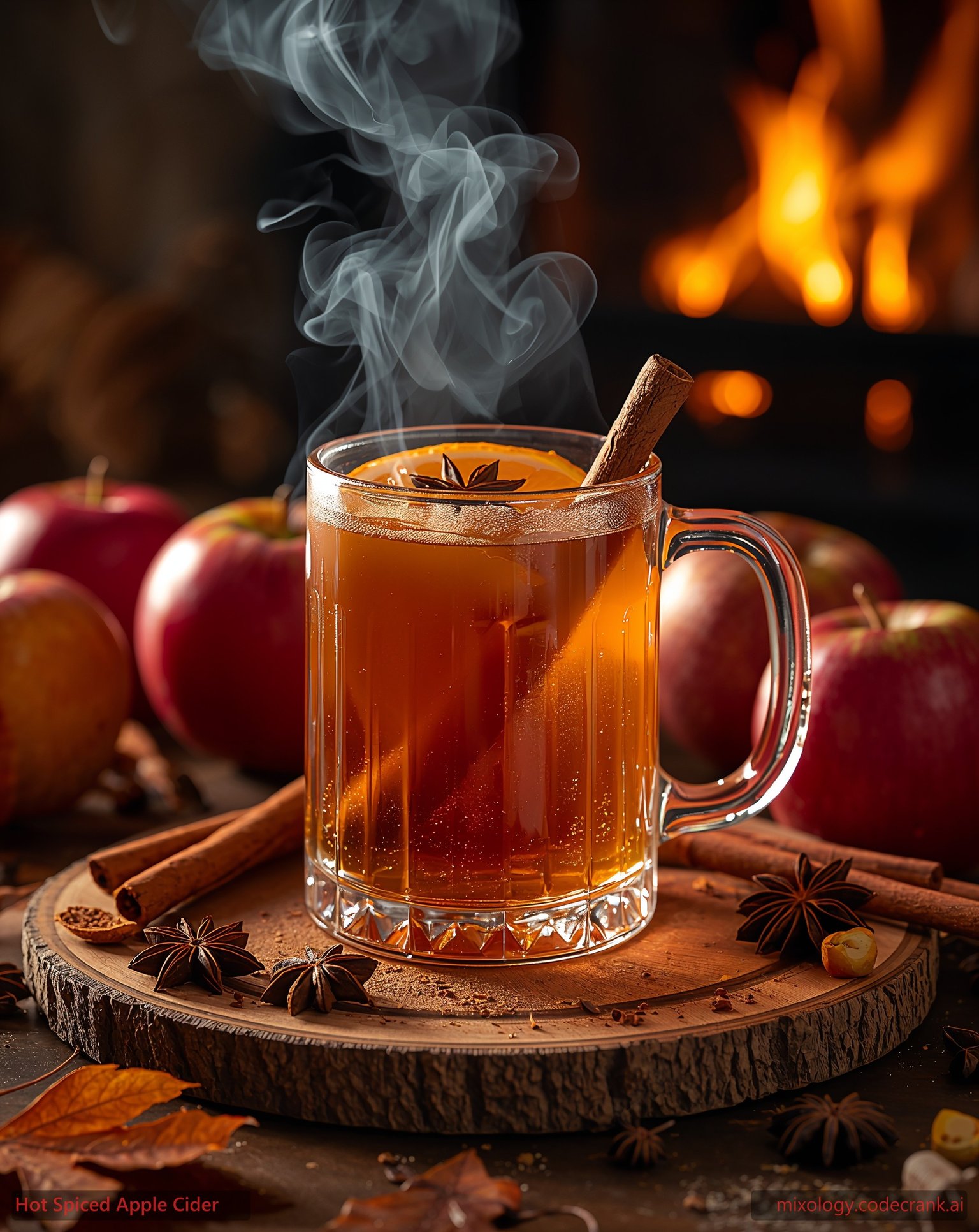 Hot Spiced Apple Cider cocktail recipe