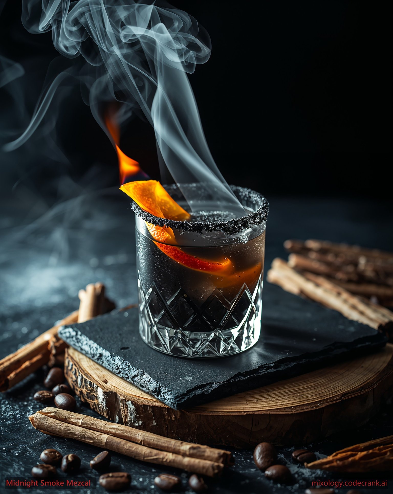 Midnight Smoke Mezcal cocktail recipe