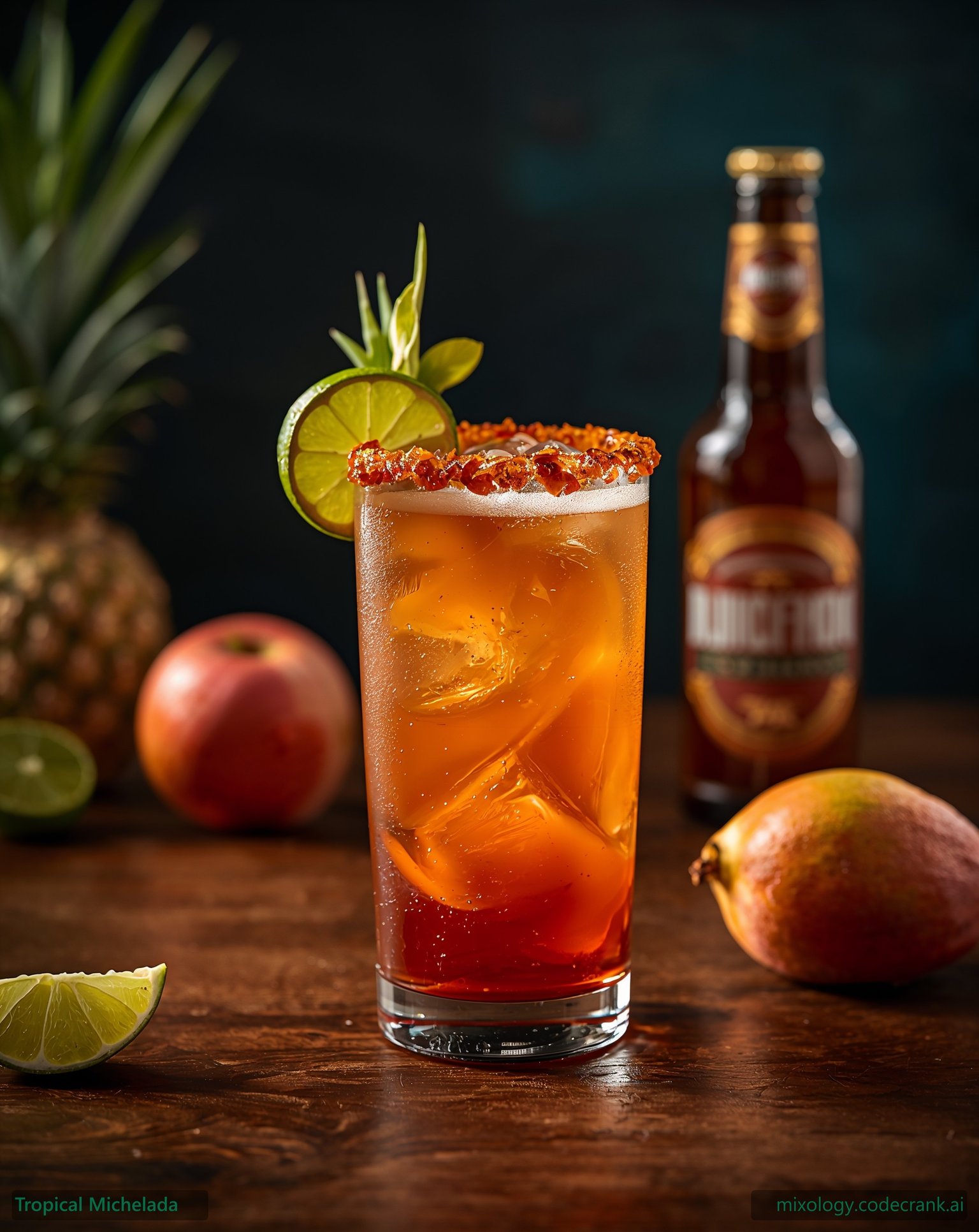 Tropical Michelada cocktail recipe