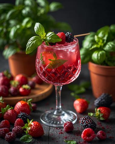 Basil Berry Smash